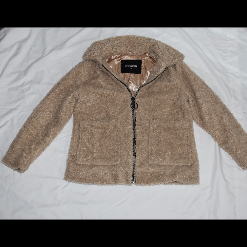 Steve Madden Tan Teddy Jacket